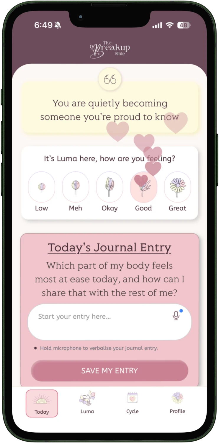 Mood check-in preview